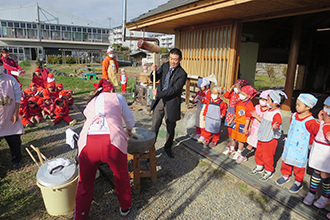 2017年 認定こども園おとのは学園（持ちつき大会）