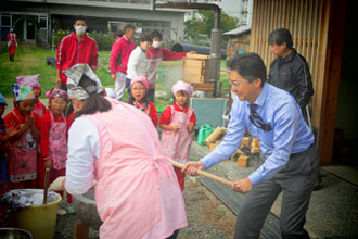 2019年 認定こども園おとのは学園（持ちつき大会）
